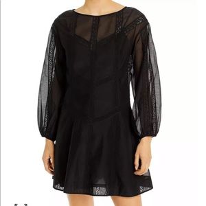 Rebecca Taylor Long Sleeve Organza Dress